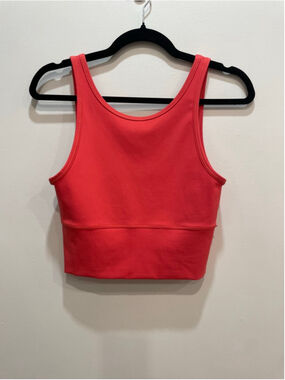 Lululemon Power Pivot Ribbed Tank Reversible 6 Pink Workout Crop